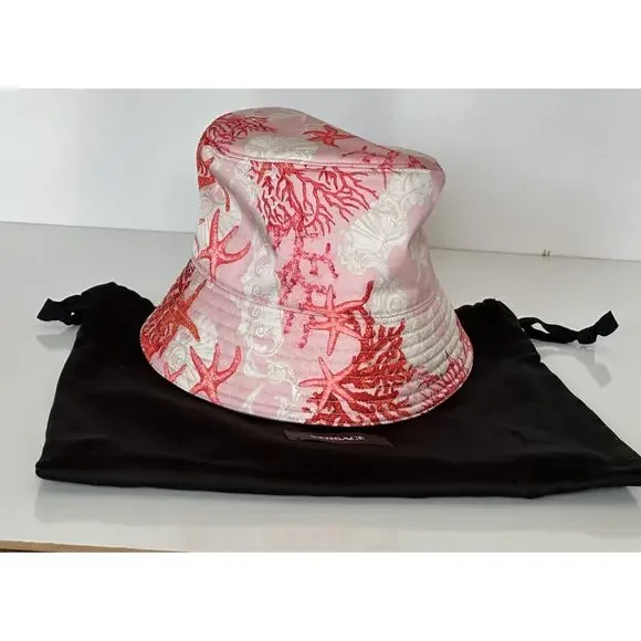 Versace Nylon Twill Barocco Sea Bucket Hat (57 cm) 1012790  display picture 3